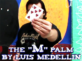 2014 单手藏牌手法 The M Palm by Luis Medellin